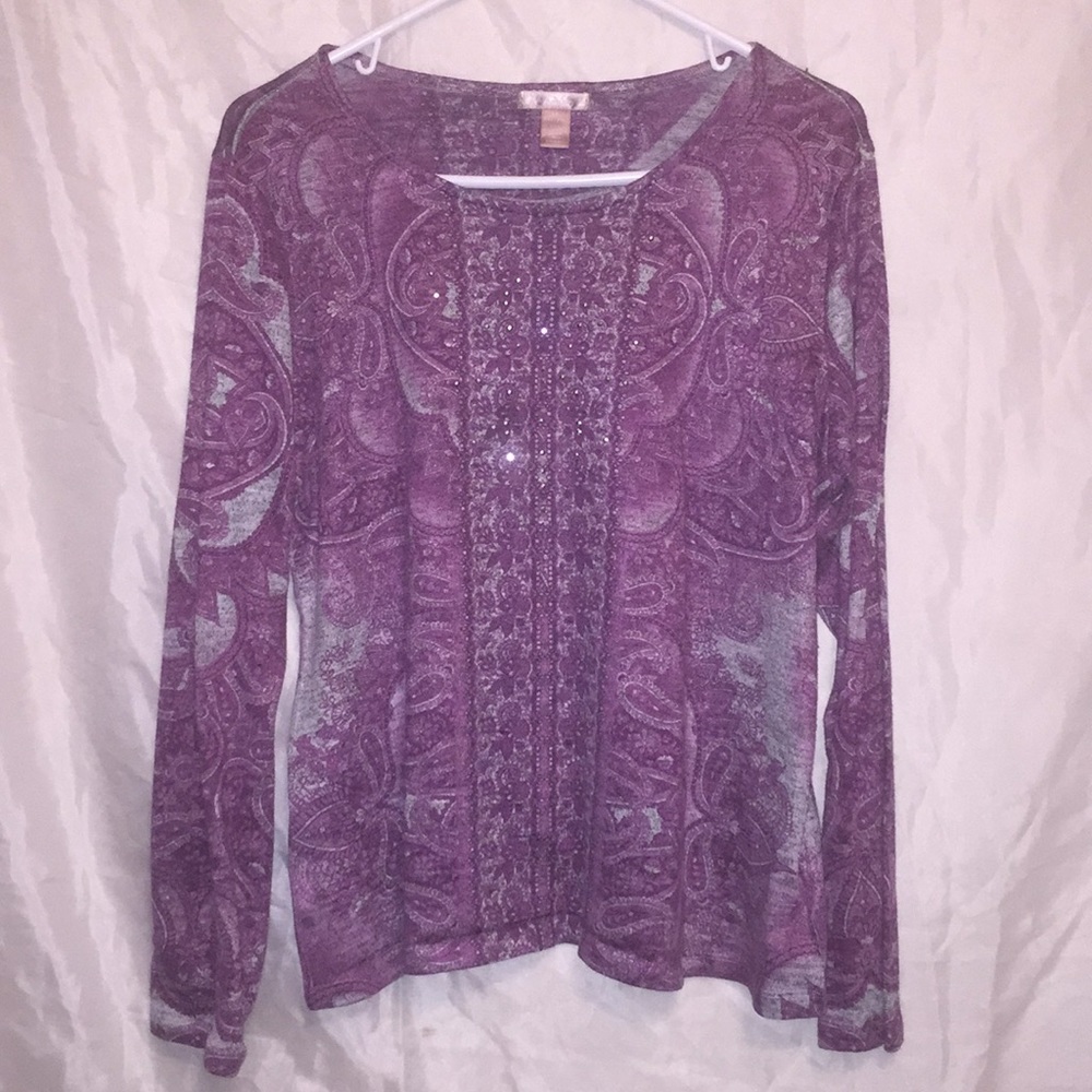 *FINAL MARKDOWN* Beautiful paisley knit Sz L ⭐️